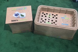 100% recyclable molded plant fiber, with compostable insulation