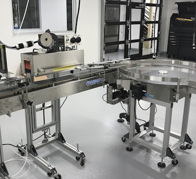 Packaging machinery manufacturer features casters as standard on entire Pharmafill line so that its neck banders, tablet counters and heat tunnels roll easily.