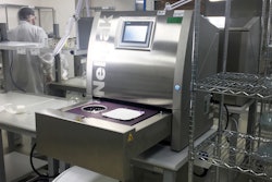 Establishment Labs seals trays of breast implants on a Nelipak Healthcare Packaging NX-T1 machine.