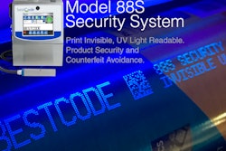 Model 88S for product security and counterfeit avoidance is print-invisible, UV light-readable.