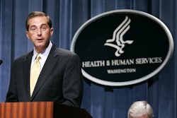 Alex Azar in 2006 as deputy secretary of health and human services. / Image: Evan Vucci/AP