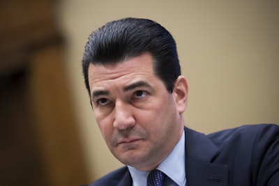 Dr. Scott Gottlieb, Commissioner of the Food and Drug Administration (FDA), testifies during a House Energy and Commerce Committee hearing concerning federal efforts to combat the opioid crisis, October 25, 2017 in Washington, DC.