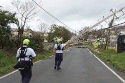 Workers restoring power in Puerto Rico. / Image: FiercePharma