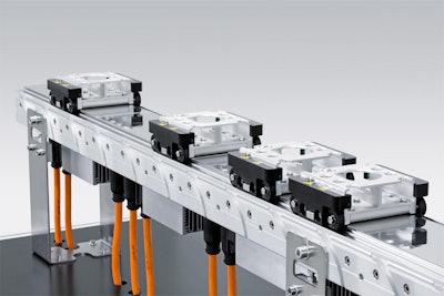 A Festo-Siemens multi-carrier system enables independent routing of one or more packages on individual carriers through the transport system