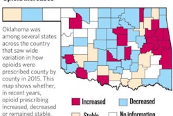 Opioid Increases in Oklahoma / Image: Center for Disease Control and Prevention