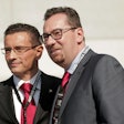 Massimo Bonardi, Managing & Technical Director for Antares Vision (left) and Emidio Zorzella, CEO of Antares Vision (right).