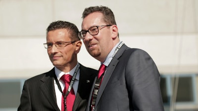 Massimo Bonardi, Managing & Technical Director for Antares Vision (left) and Emidio Zorzella, CEO of Antares Vision (right).