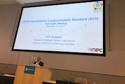 Dirk Rodgers speaks at recent FDA public meeting on enhanced drug distribution security.