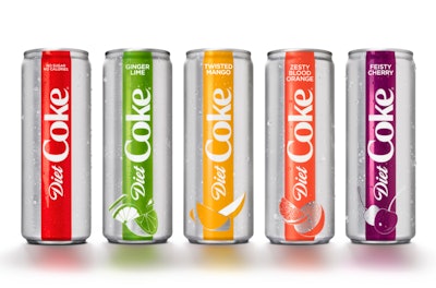 New Diet Coke flavors will hit store shelves beginning in mid-January. 2018.