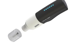 BIOCORP Onejet is described as the first motor-driven disposable autoinjector, compatible with standard primary containers (PFS from 1 ml to 2.25 ml), designed to easily deliver high-viscosity products.