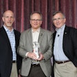 From left: Perry Fri, Executive Vice President, Industry Relations, Membership & Education, HDA; and COO, HDA Research Foundation; Brad Pine, Administrative Vice President, Brand Pharma & Regulatory, Smith Drug Company, Div. J M Smith Corp.; and John M. Gray, President and CEO, HDA.