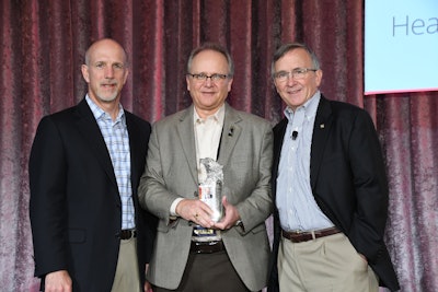 From left: Perry Fri, Executive Vice President, Industry Relations, Membership & Education, HDA; and COO, HDA Research Foundation; Brad Pine, Administrative Vice President, Brand Pharma & Regulatory, Smith Drug Company, Div. J M Smith Corp.; and John M. Gray, President and CEO, HDA.
