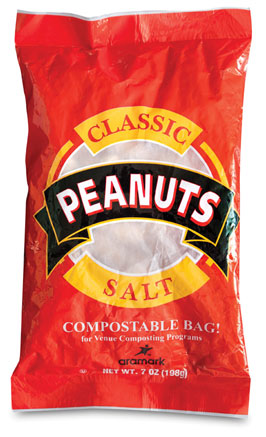 Compostable peanut bag