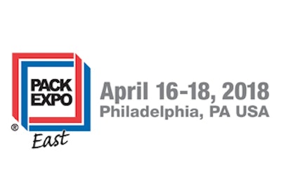 Welcome to PACK EXPO East, the April 16-18 event showcasing the latest packaging innovations at the Pennsylvania Convention Center.
