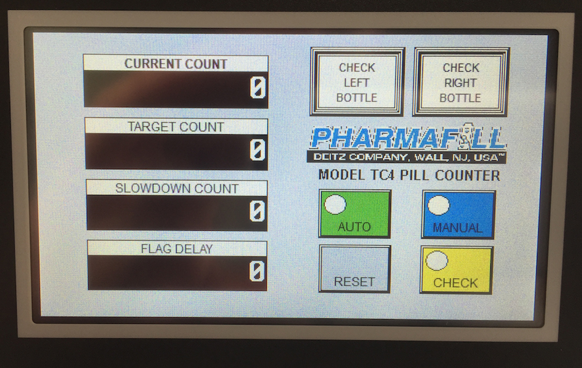 Deitz Co.: Control Panel for Automated Pill Counter