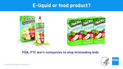 Nicotine Products That Resemble Children's Foods / Image: FDA