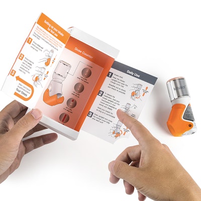 Expected to be launched commercially in Europe this year, Mundipharma’s k-haler device uses a patented dosing valve and “book-like” carton to help patients use their inhaler more effectively and improve health outcomes.
