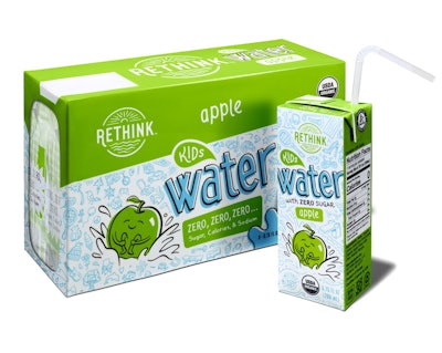 Rethink Water's redesigned packaging helps introduce new flavors.