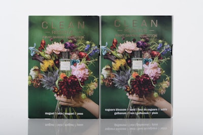 Clean Reserve is sampling the Avant Garden Collection using Aptar’s Easy Spray and Clip Card.