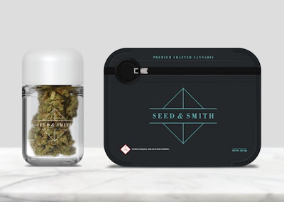 High-end material choices collide with child-resistant closures and packaging for cannabis.