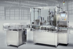 Designed for applications in the cosmetic, biotech, e-liquid and pharmaceutical industries, the filling, plugging and capping monobloc reaches speeds of up to 60 cpm or 110 cpm in a compact footprint.