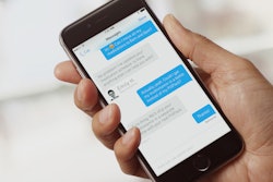 An example of a mobile chat for an online prescription order.