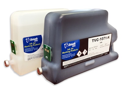 The 1000 Series replacement inks product line is a “pour over” replacement option. They offer adhesion on many substrates, including metals, plastics and glass, and perform well in humid environments that typically inhibit adhesion, such as refrigeration.