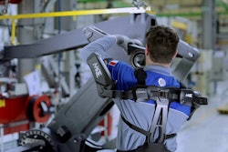 The Comau Mate exoskeleton is designed to assist shoulder “flexo-extension” movement.