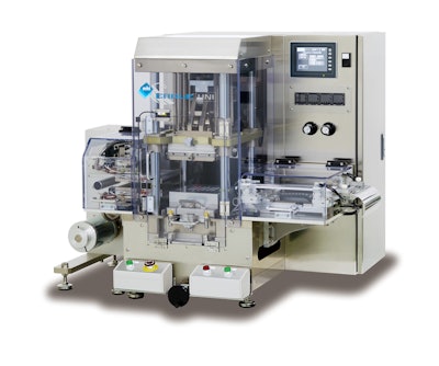 For laboratory work and small-scale production, it has a universal station for forming, sealing and punching, and is suited for packaging development and material testing applications.