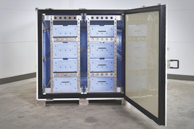 World Courier’s Cocoon passive pallet shipper uses vacuum-insulated panels and phase-change materials.