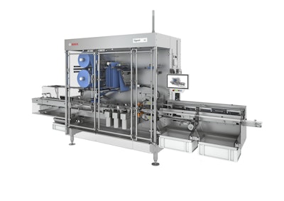 Sigpack HML: Whether as a stand-alone solution or integrated into a line, Bosch’s new horizontal flow wrapping machine ensures flexible processes and safe hermetic packages. Photo Credit: Bosch