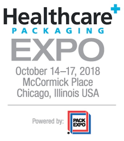 Healthcare Packaging EXPO, co-located with PACK EXPO International (Oct. 14–17, 2018; McCormick Place, Chicago) is indisputably the year’s most comprehensive packaging event in the world, and it’s right around the corner.