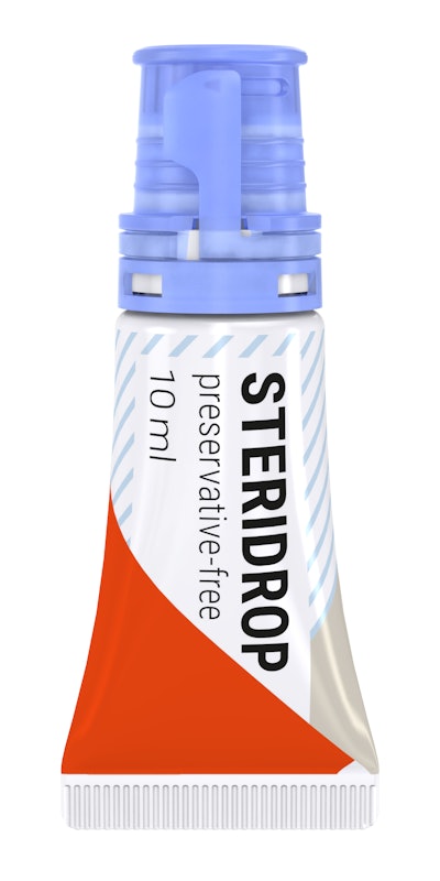 SteriDrop tube, which provides protection and delivery of preservative-free eyedrops, to make its North American debut at Healthcare Packaging EXPO.