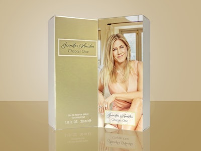 Elizabeth Arden's Jennifer Aniston Chapter One packaging.