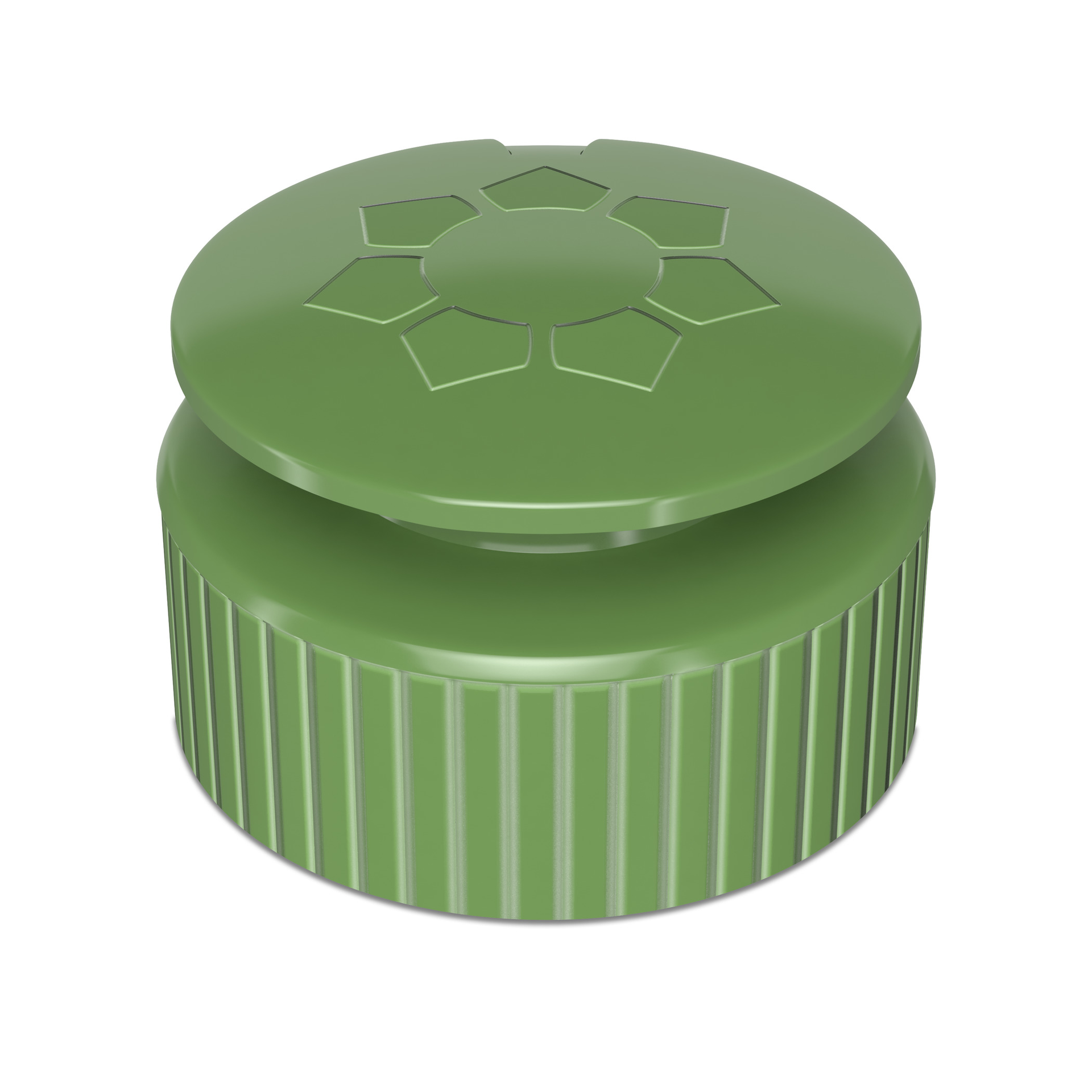 The new 100% recycled-content closure is made from recycled polypropylene clothes hangers.