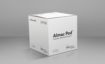 Partners win Best Innovative Supply Chain Strategy and Best Supplier Collaboration for the Almac Pod reusable small parcel shipping system. (PC: Almac Group)