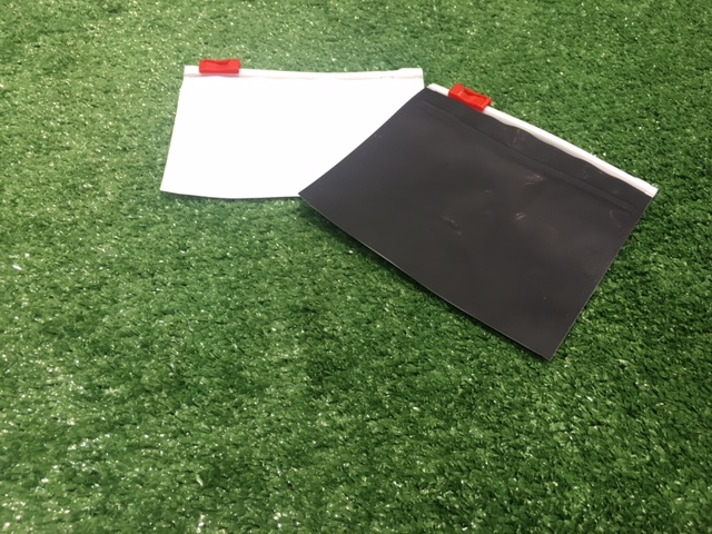 Presto&rsquo;s child-resistant compartmental bag ready for filling and sealing.