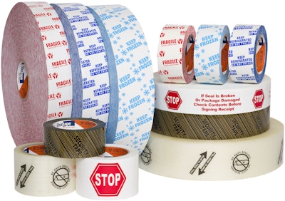 Expanded line of printed hot melt packaging tapes provide enhanced messaging that address supply chain challenges.