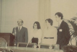 Congressman Harry Waxman (left), Sharon Dobkin, Abbey Meyers (center), and Adam Seligman (right). / Image: Abbey Meyers
