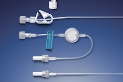 All five lines are assembled with female and male caps and various tubing lengths.