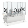 For aseptic filling and closing of ready-to-use vials, this servo-driven machine helps reduce costs, minimize footprint and speed changeover.