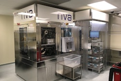 Two automated IV compounding systems sterile-fill liquids and lyophilized products into IV syringes and bags for administration to Mission Health patients.
