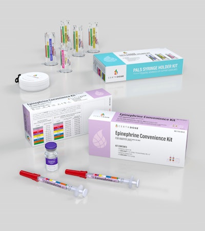 The Certa Dose system and PALS syringe holder are designed to eliminate the need to make complex mathematical calculations to determine dosage by weight.