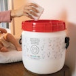 Pampers has developed a durable, handled plastic tub for its diapers.