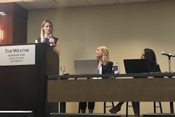 Caroline MacCallum, MD, presents at the North American Cannabis Summit, with Ashley Chisholm and Dr. Shelita Dattani.