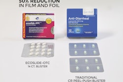 Company’s Ecoslide-OTC paperboard package eliminates need for larger peel/push blister packs.