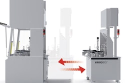 Filling modules can be rolled in and out of the SKAN isolator.