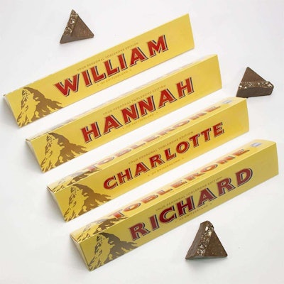 Personalized Toblerone