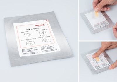 Patch-Safe is designed for safe storage of used transdermal patches.