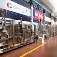 The demo line assembled by Marchesini consisted of three machines for primary, secondary, and tertiary packaging of pharmaceutical blister packs.